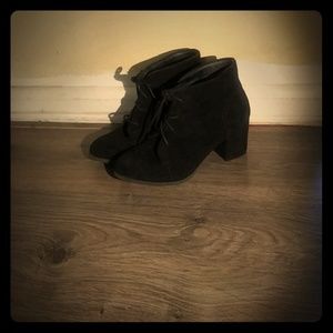 black ankle boots